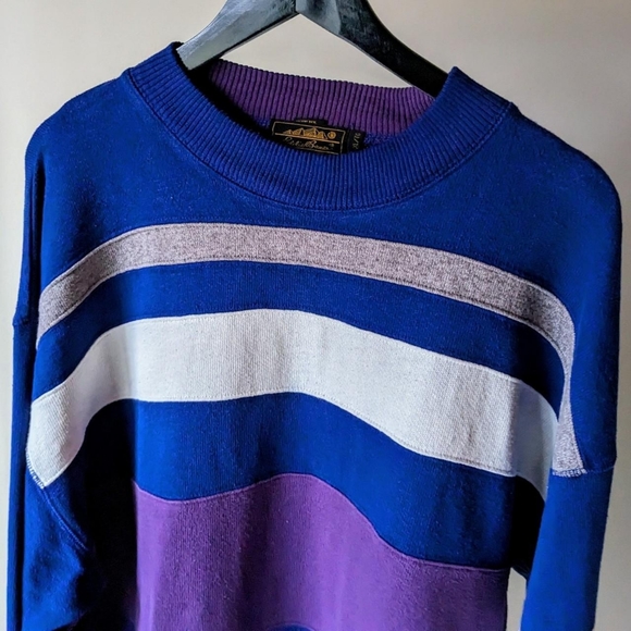 Vintage 90s Eddie Bauer Striped Sweater - Picture 5 of 7